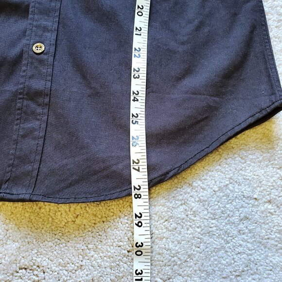 Zara Men's Black Button Down Long Sleeve Shirt Sz M Pockets Heavyweight Outdoors - Picture 6 of 6